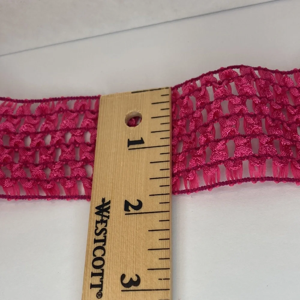 Light Purple Elastic Crochet Trim 1 3/4